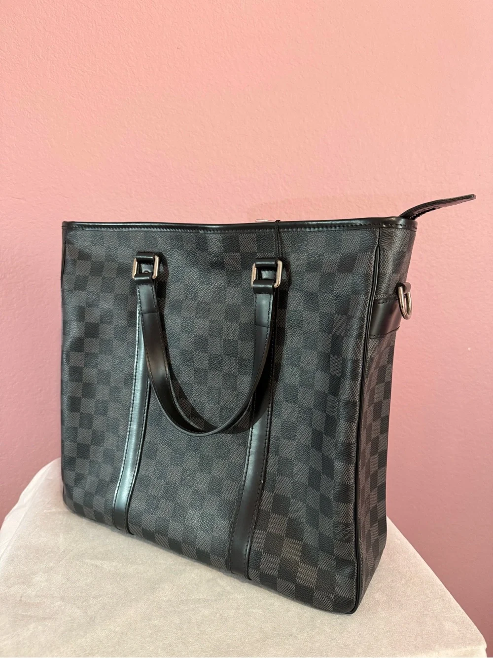 Louis Vuitton Tadao Tote Black/Gray Damier Graphite